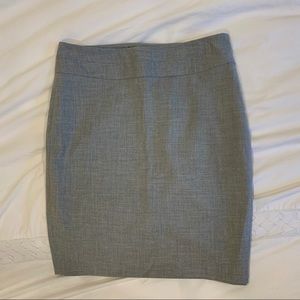 Grey Pencil Skirt